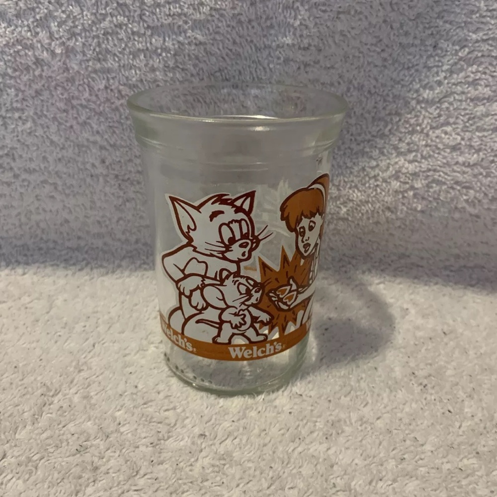 WELCH'S Jelly Glass / Jar " TOM and JERRY - THE MOVIE " 1993